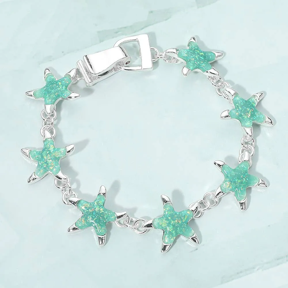 Starfish Charm Bracelet Set