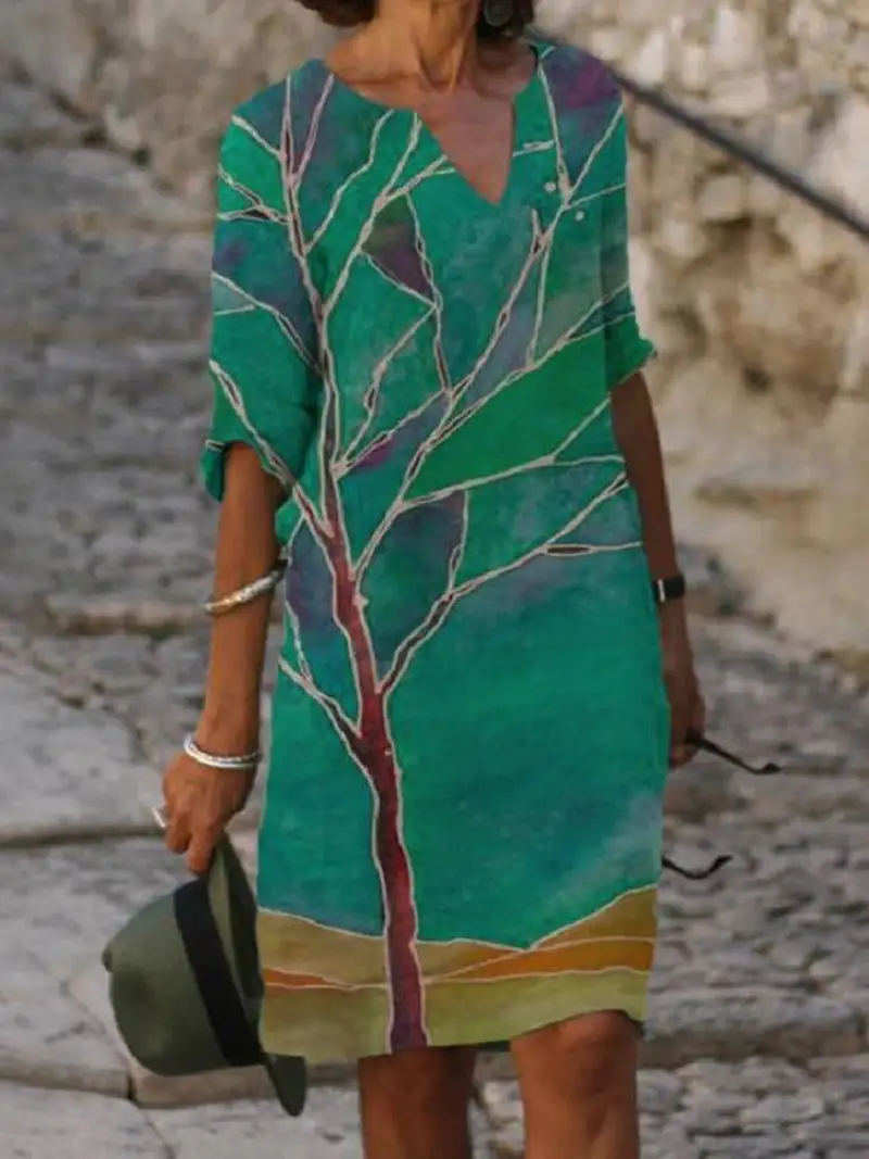 Women's Floral Evening Dress