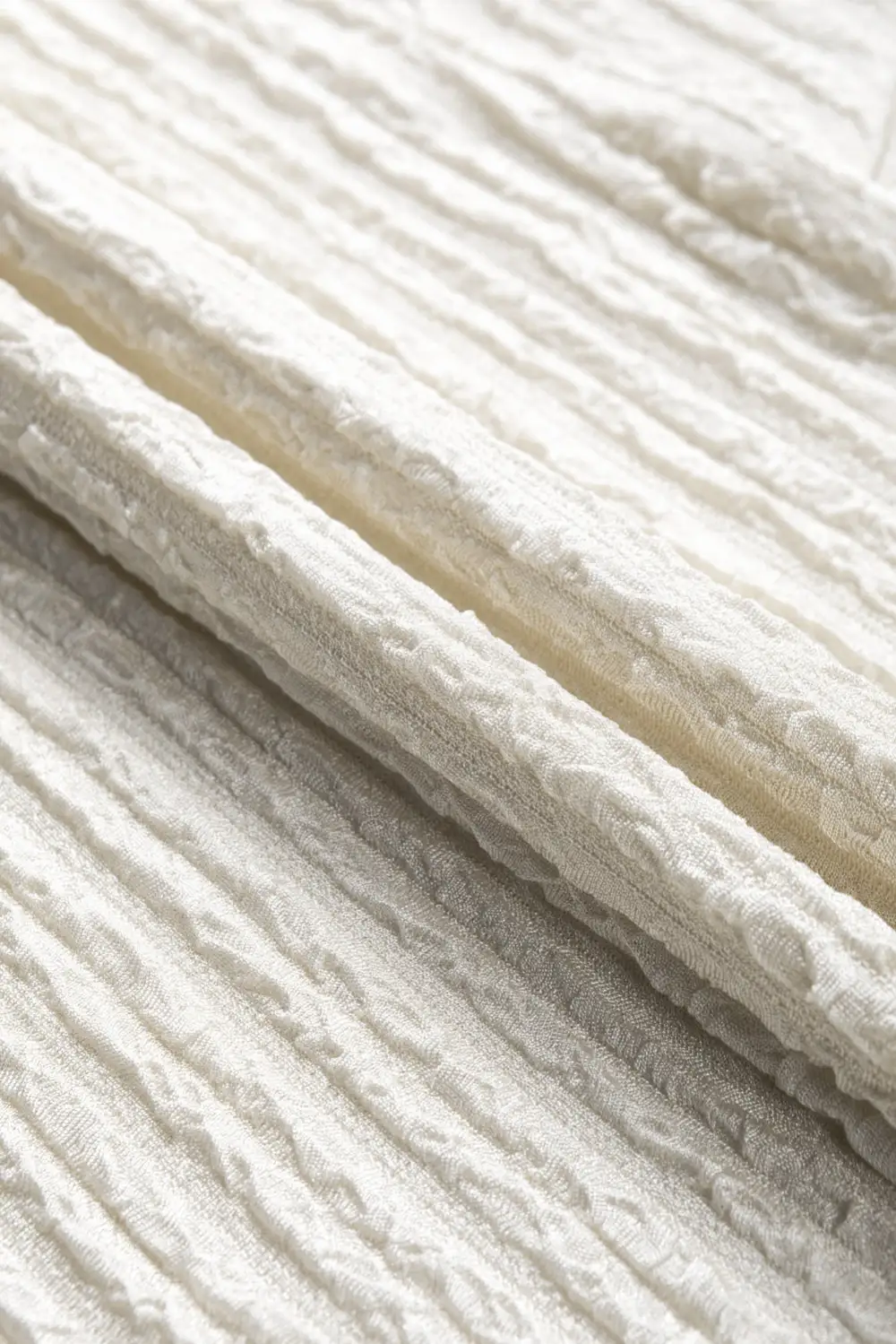 Pale Khaki Textured Wide Sleeve