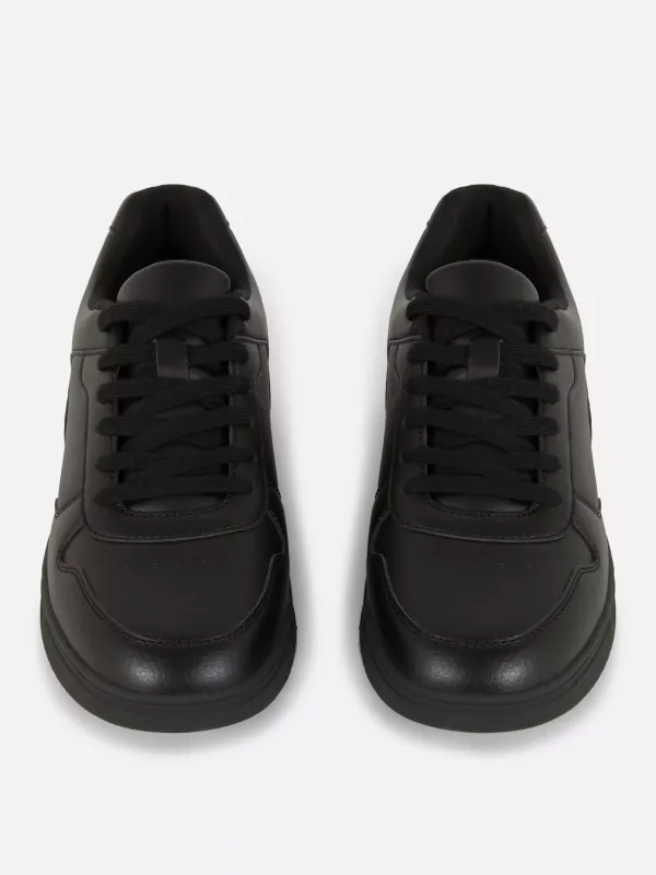 Classic Basic Round Head Lace-Up Sports Shoes