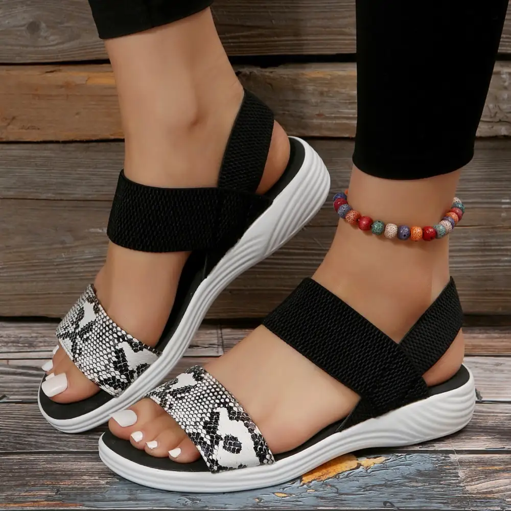 Classic Open-Toe Heeled Sandals
