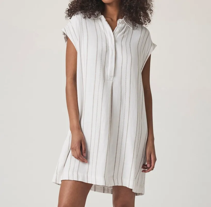 Smooth Stripe Mini Dress
