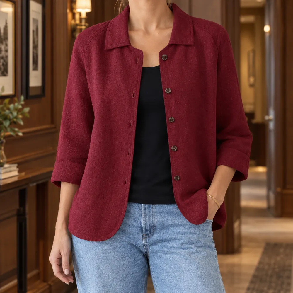 Hip-Length Relaxed Blazer