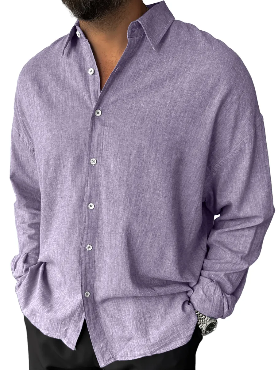 Everyday Cotton Linen Long Sleeve Shirt