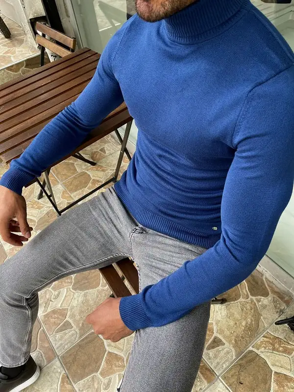 Weekend Slim Fit Cotton Turtleneck Sweater