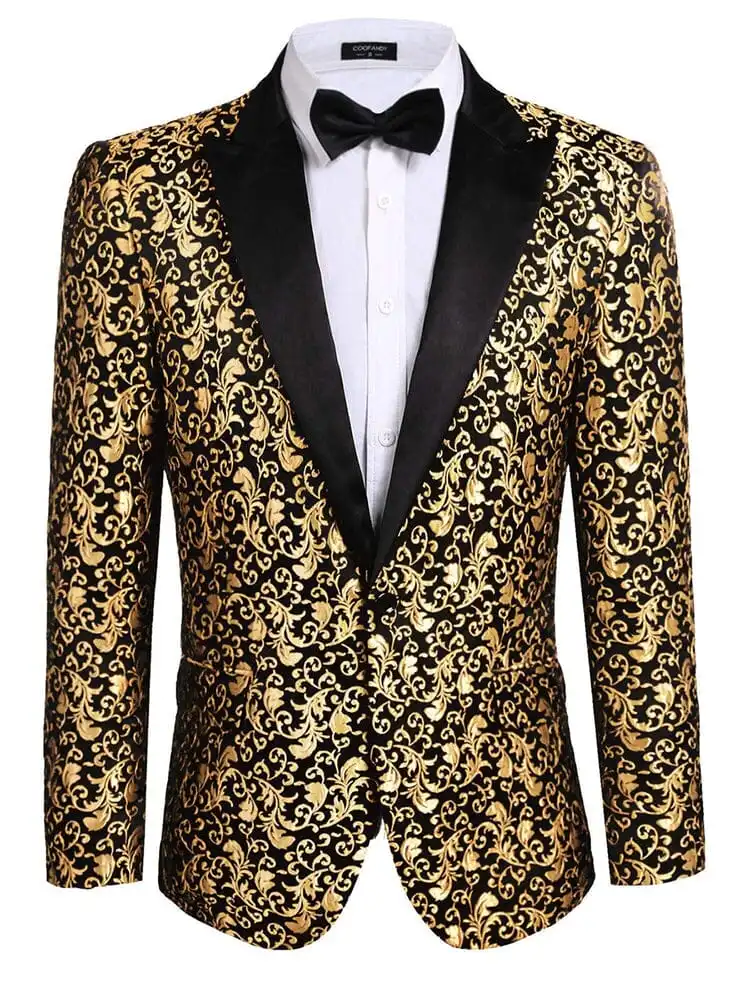 Linen Blend Floral Blazer Jacket