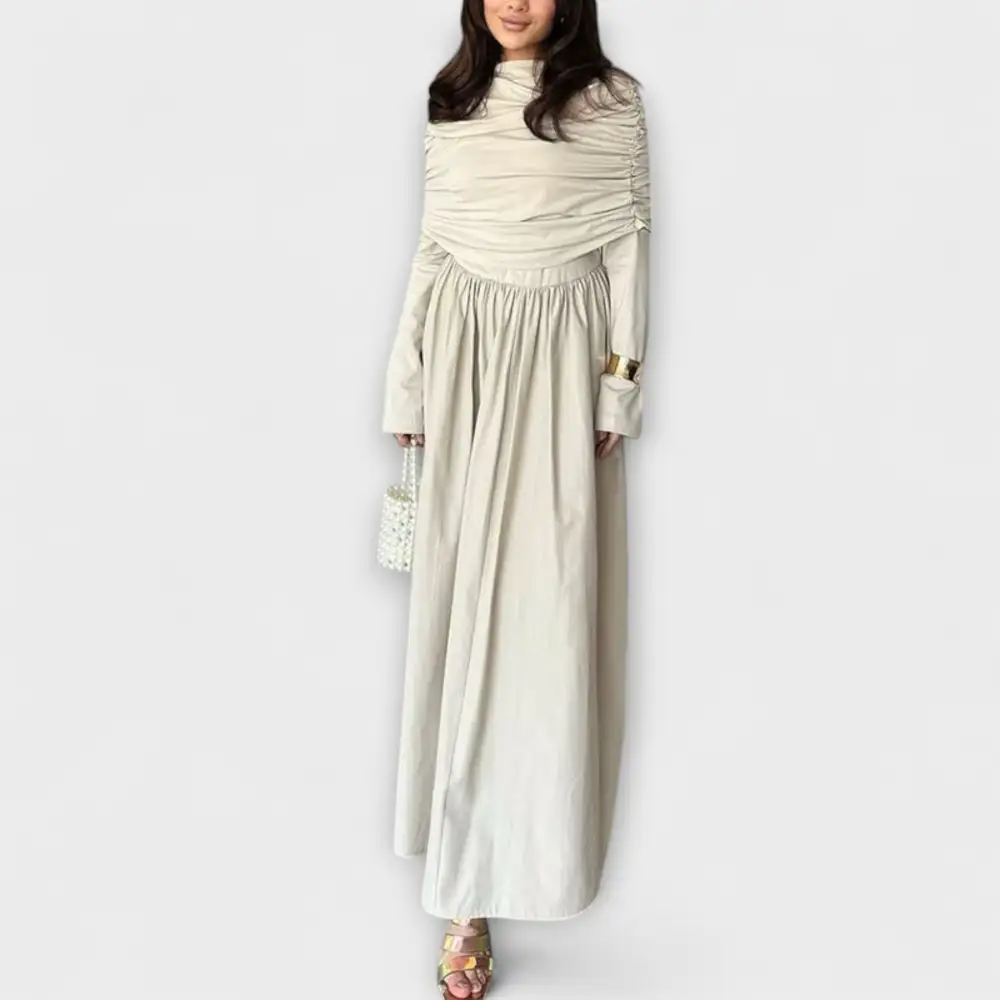 Pleated Relaxed Casual Dress
