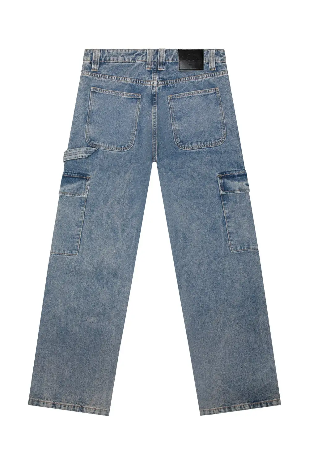 Men's Baggy Fit Cargo Carpenter Denim Jeans