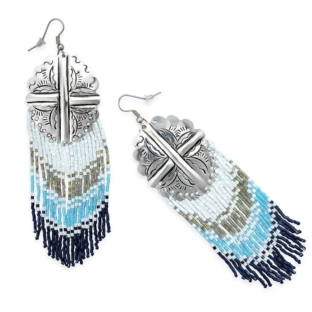 Artful Eagle Beaded Earrings