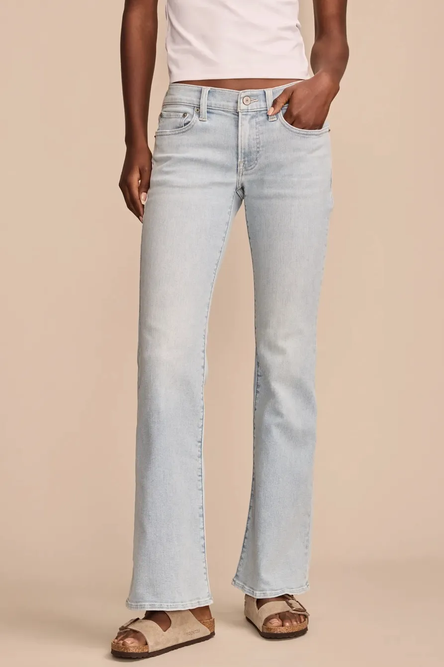 Casual Style Mid Rise Sweet Flare
