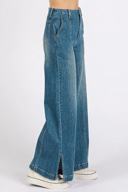 Ribbed Soft Denim Jeans