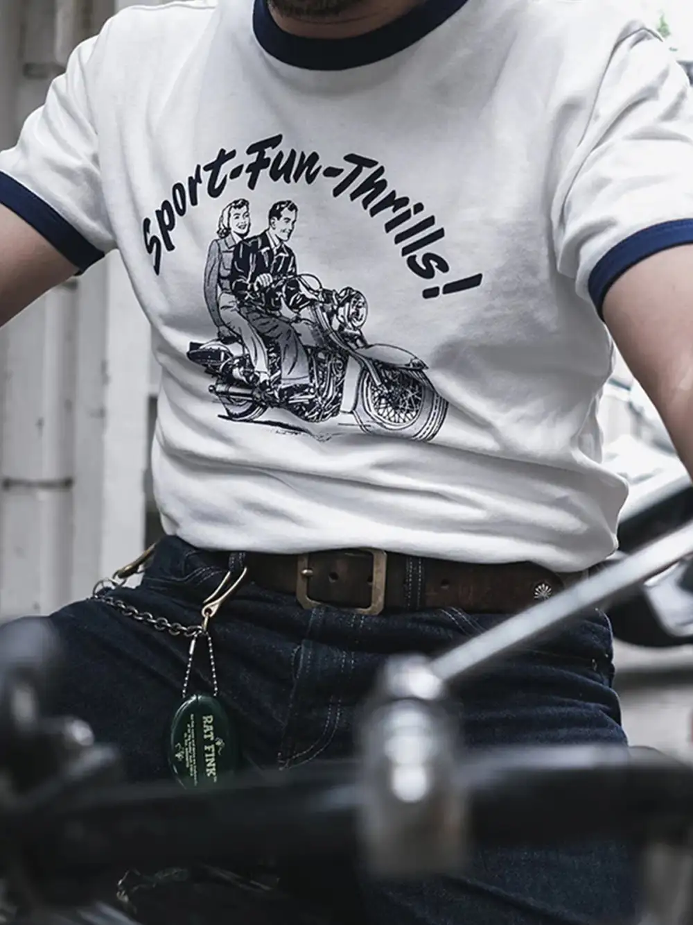 Heavyweight Cycling Printlinger Tee