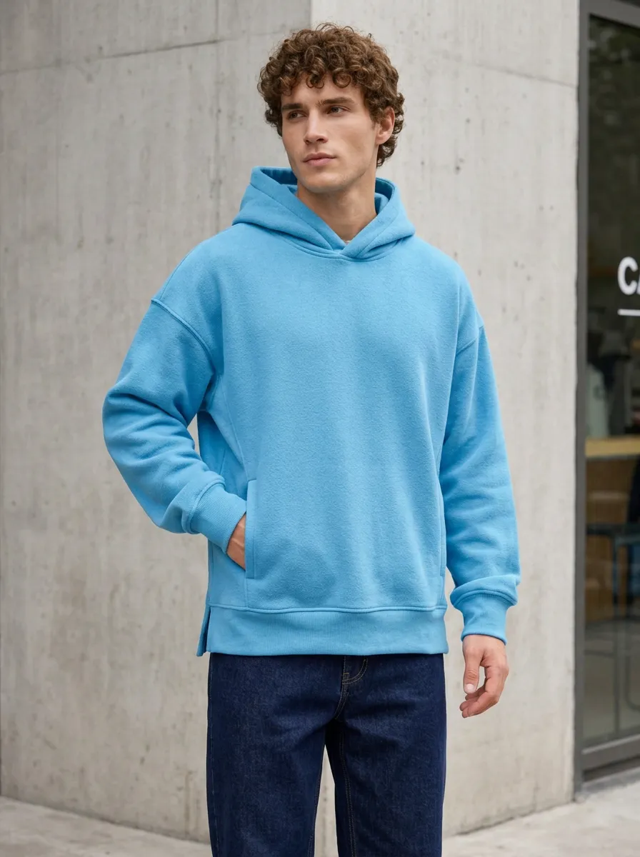 Unisex Oversized Simple Layer Casual Hoodie