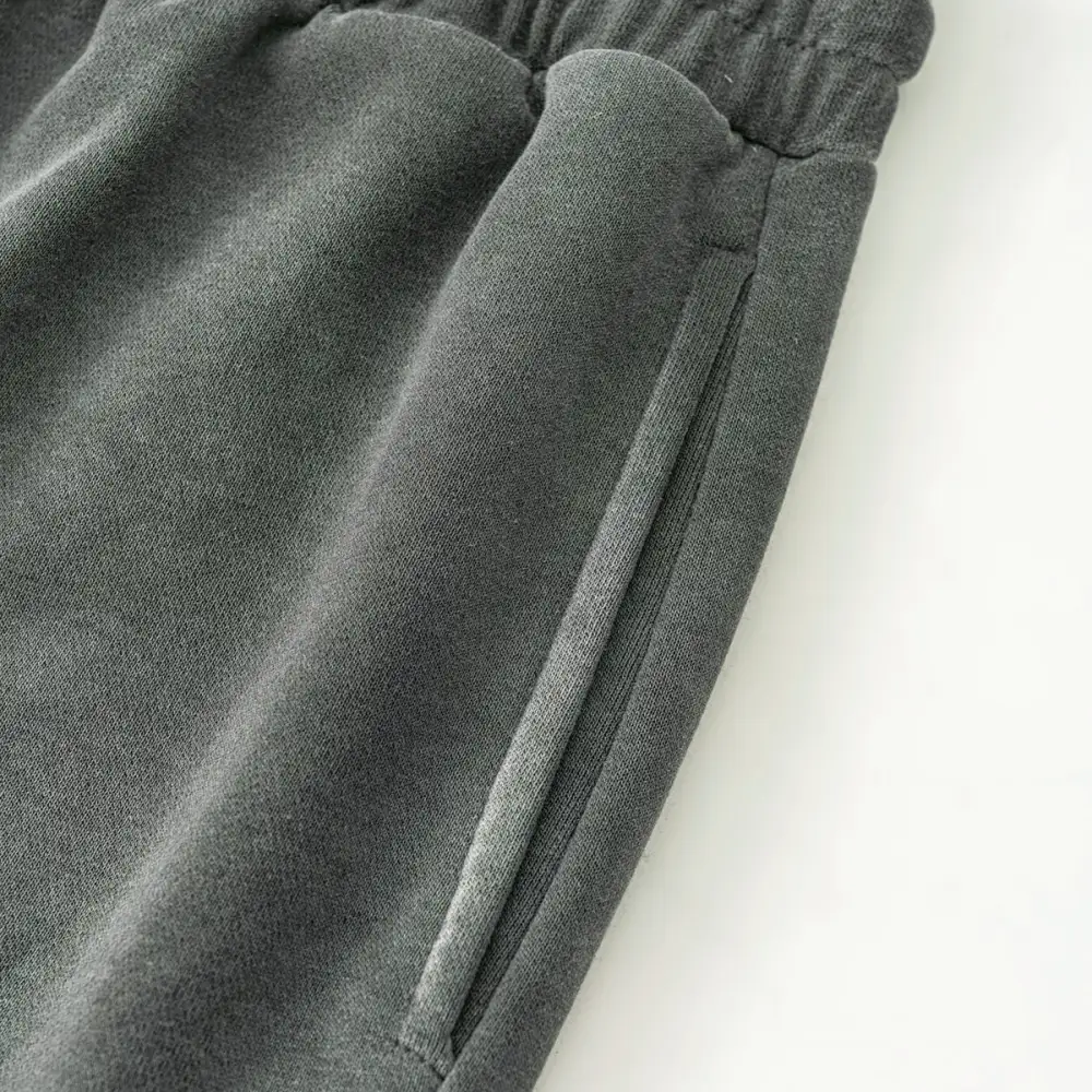 Acid Washed Straight Leg Men's Jogger Pants