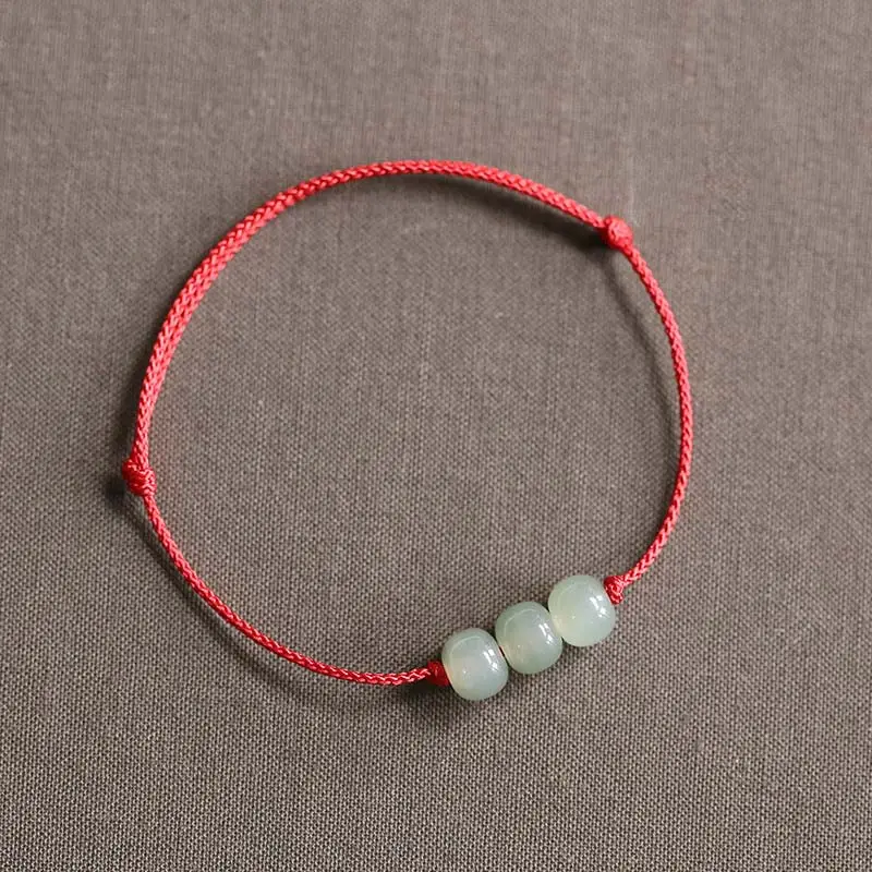 Beads Jade String Weave Bracelet