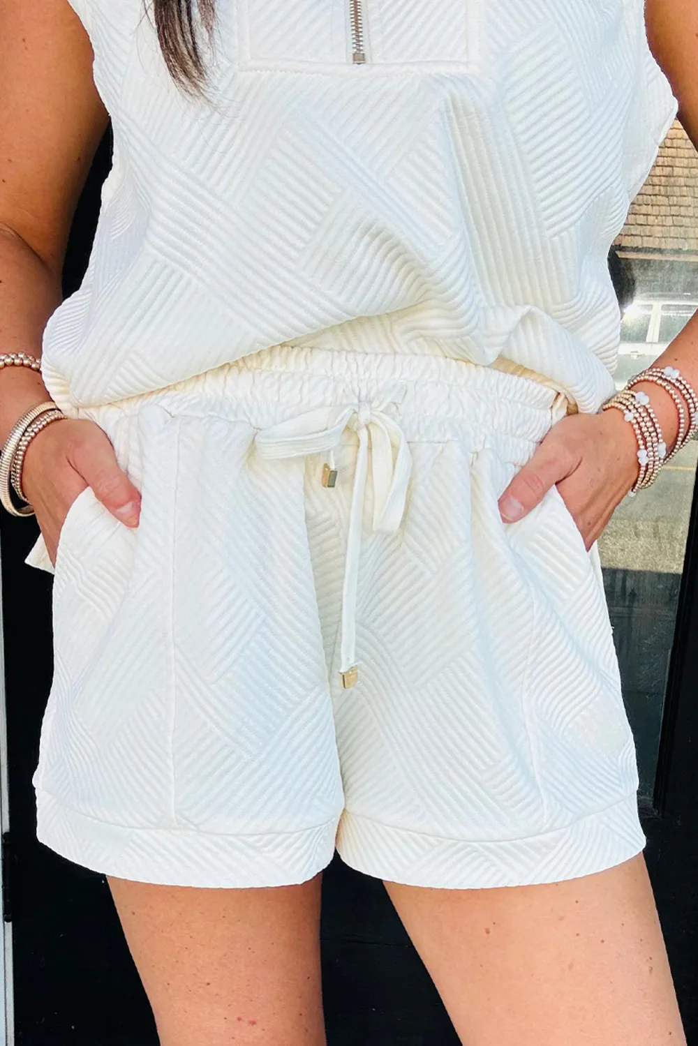 Drawstring Shorts Relaxed Shorts Lounge Set Evening