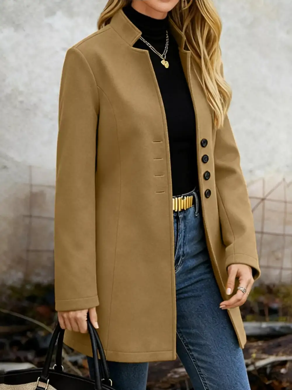 Button-down Longline Outerwear