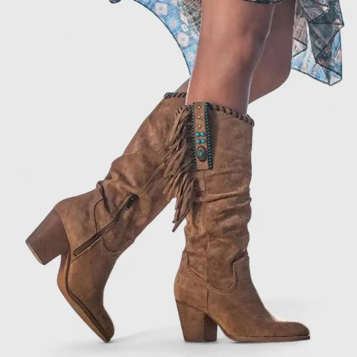 Supportive Western Knee High Boots