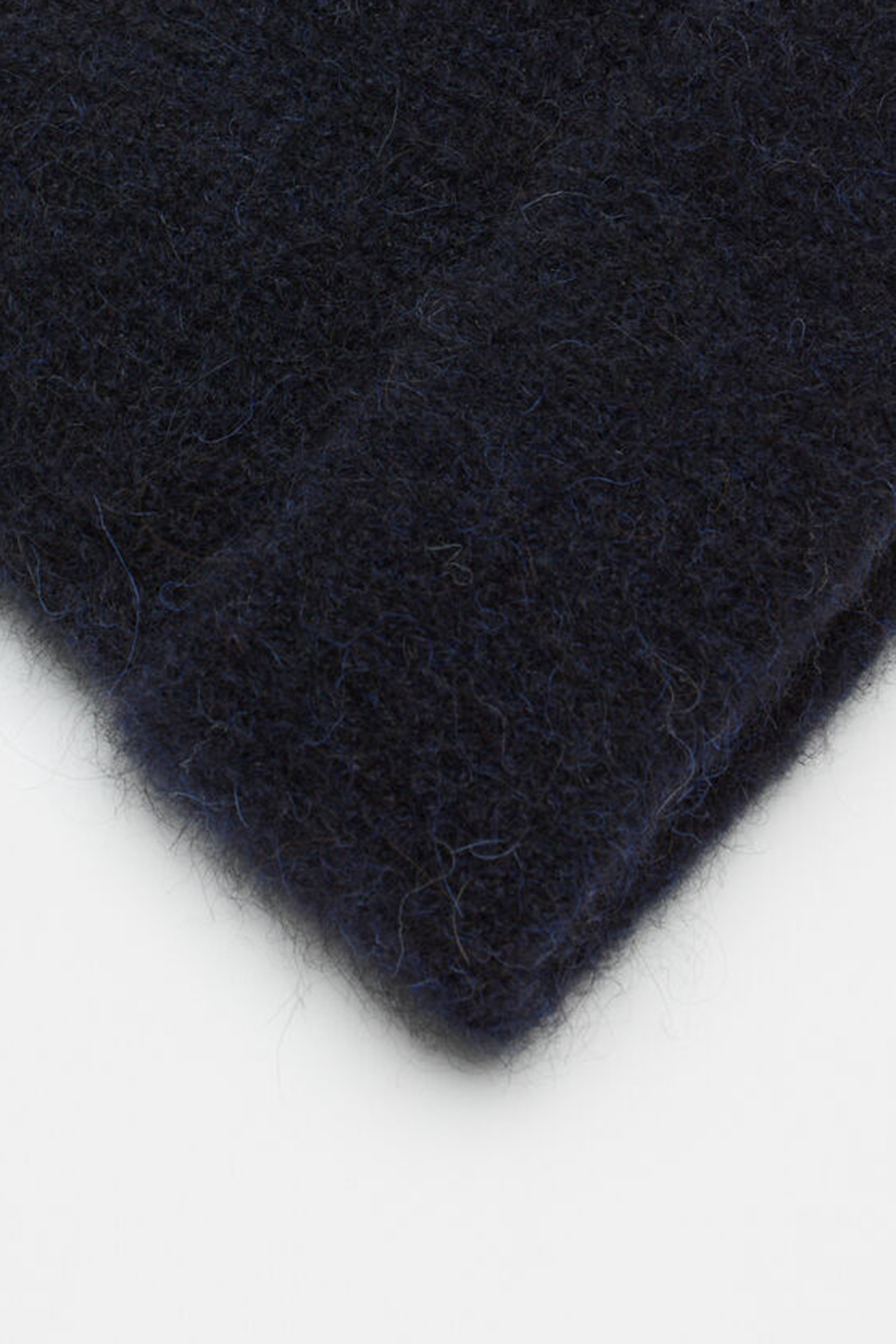 Black Chunky Rib Knit Hat