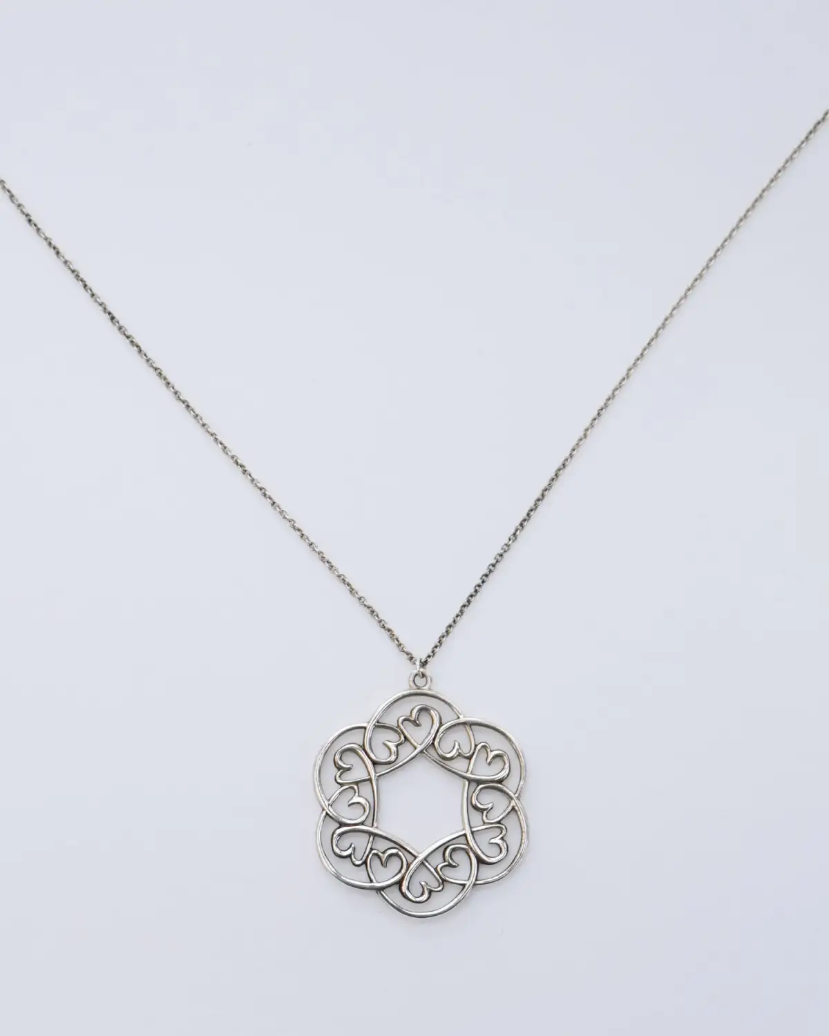 Multi Hearts Medallion Necklace