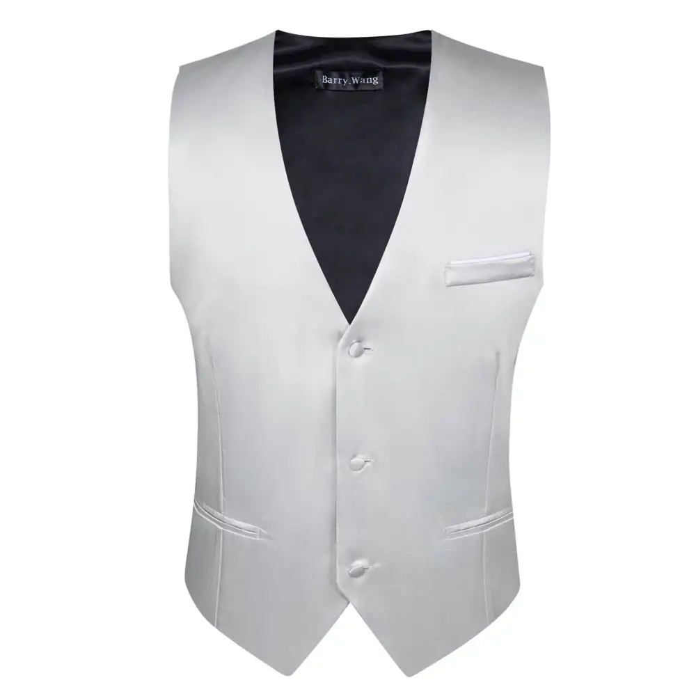 Solid V Neck Dress Vest