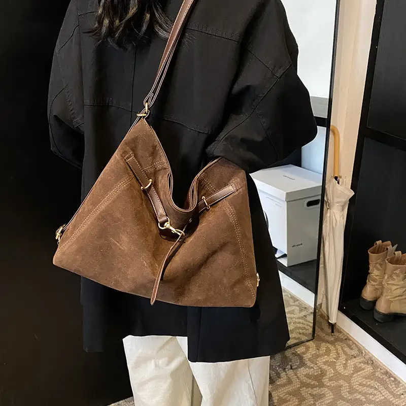 Roomy Suede Backpack