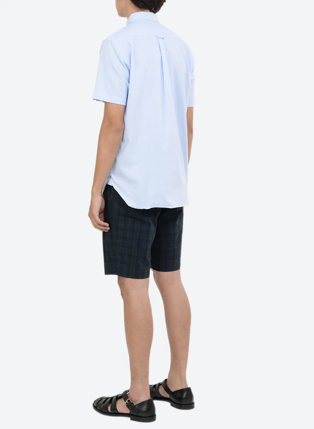 Men's Chest Pocket Box Pleat Shirt