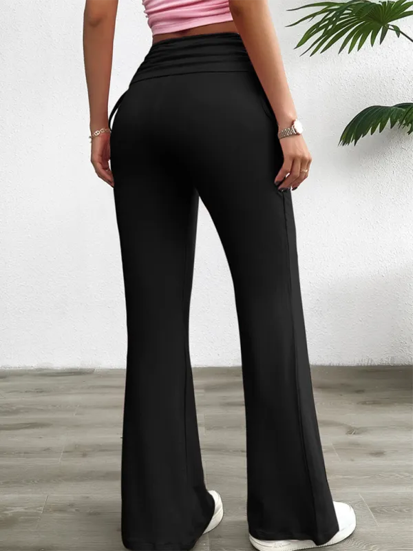 Clean Slim Fit Pleated Trousers Pants