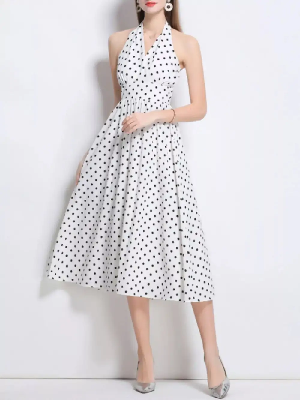 Polka Dot Midi Dress