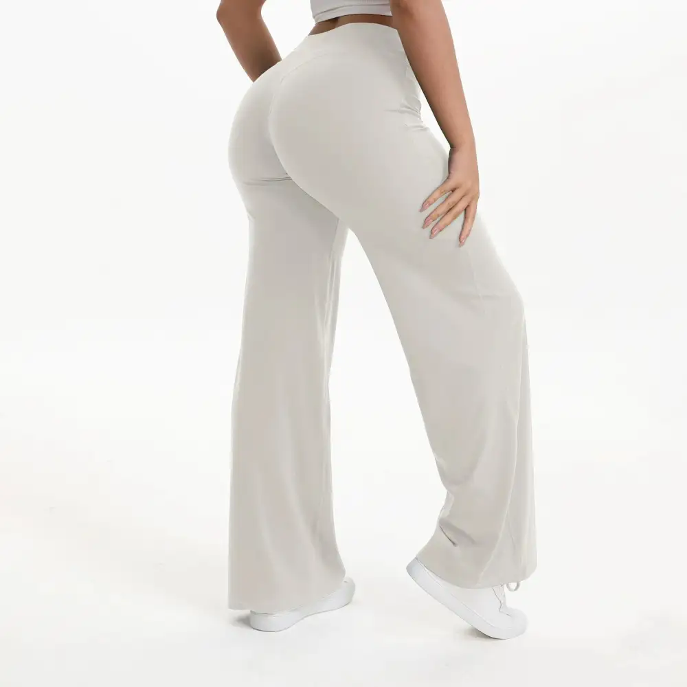 Straight Leg Waist Yoga Pants Gym Leggings Running Sports