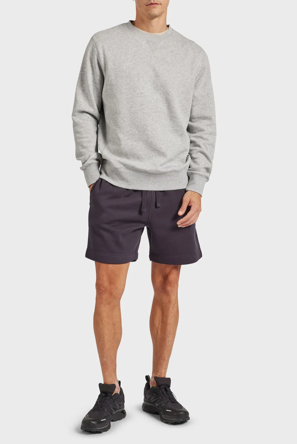 Light Gray French Terry Shorts