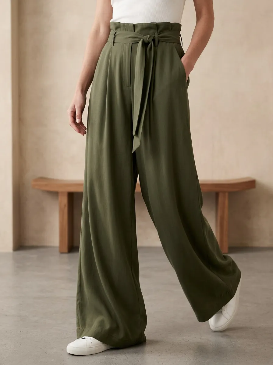 Wide-Leg Casual Casual Wide Leg Pants
