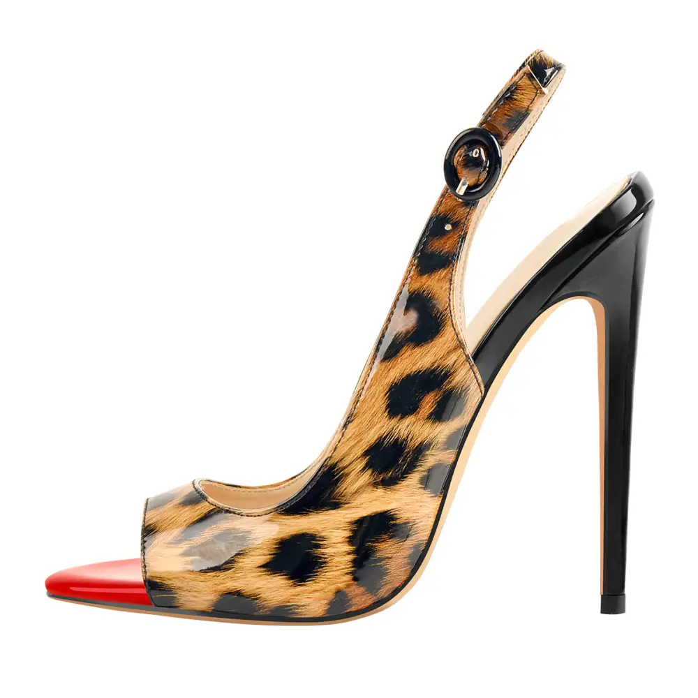 Open Toe High Heel Slingback Sandals