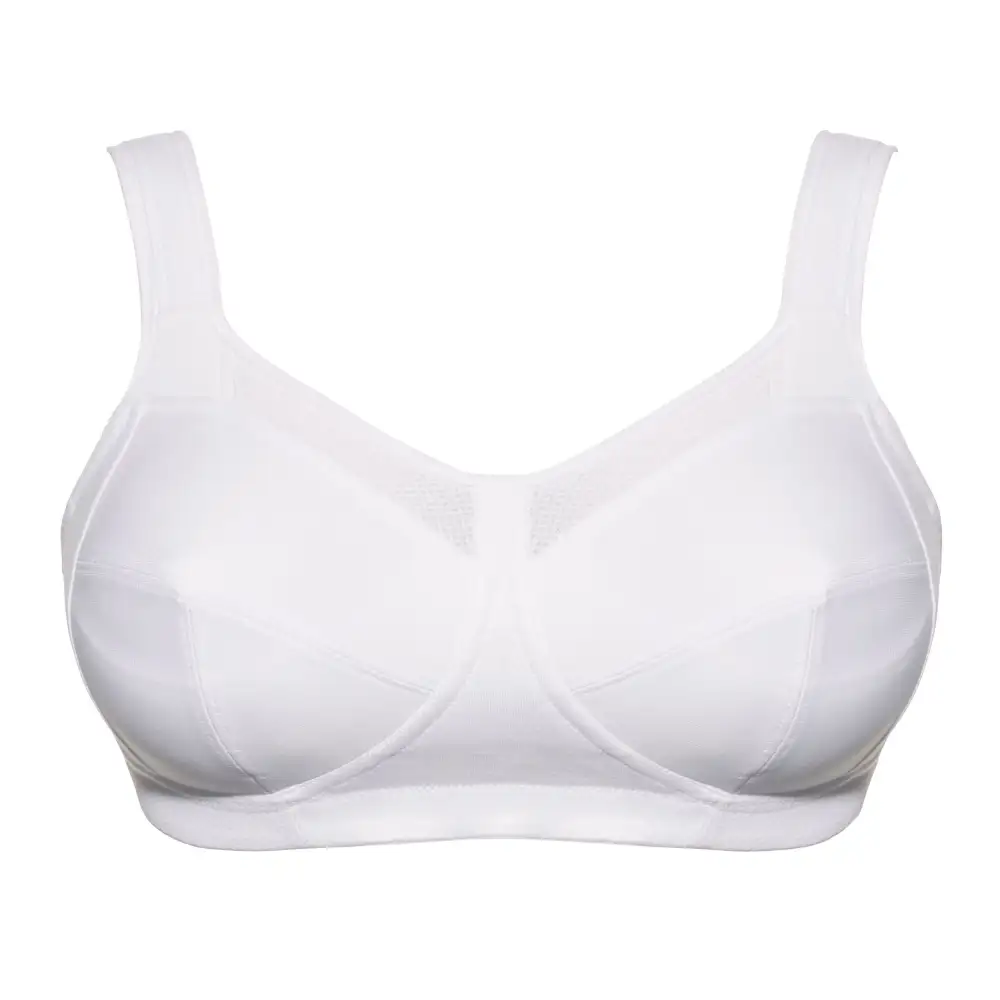 Women's Sports Minimizer Wireless Padded Three-Part Cup Padded Straps Wide Straps Bra