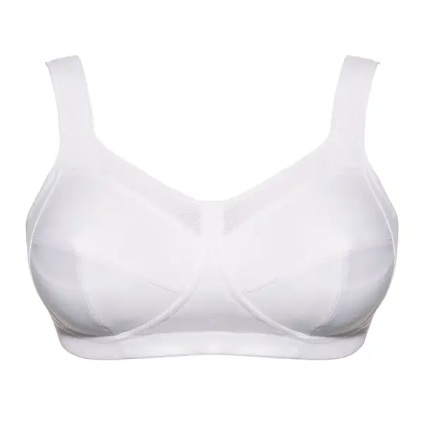 Women's Sports Minimizer Wireless Padded Three-Part Cup Padded Straps Wide Straps Bra