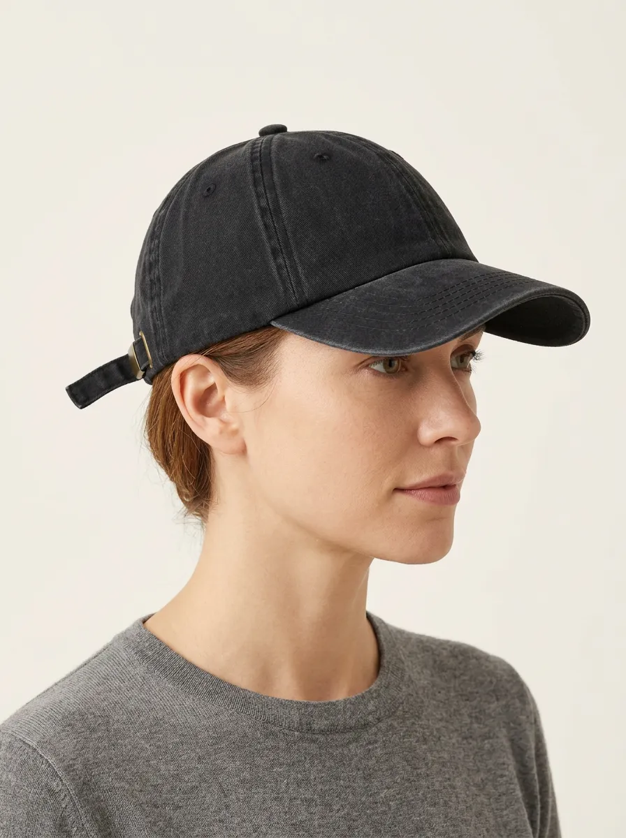 Unisex Vintage-Inspired Washed Cotton Baseball Cap