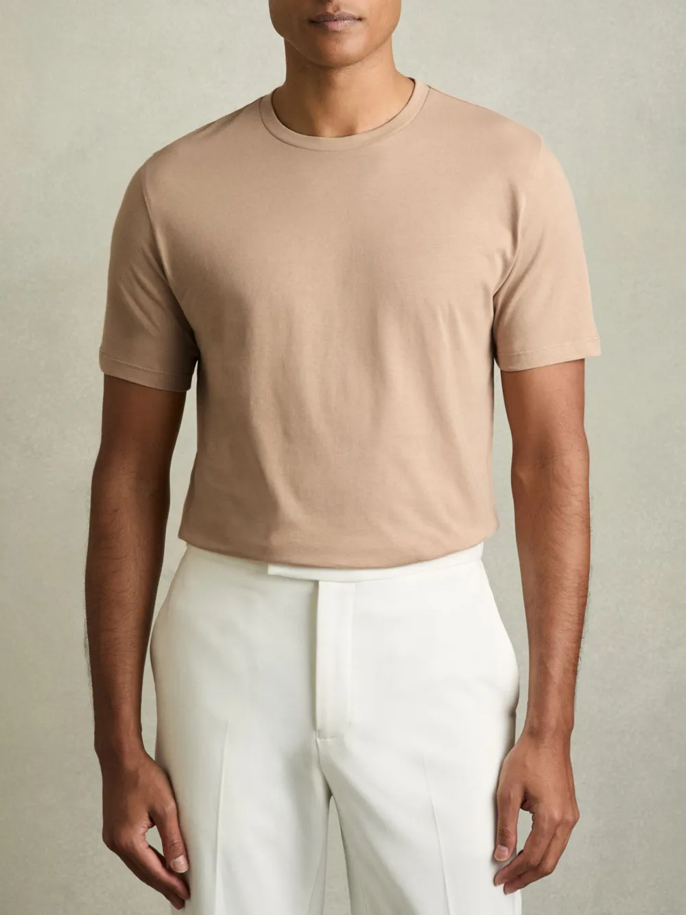 Simple High-Grade Cotton Men's Three-Piece Short-Sleeved Suit