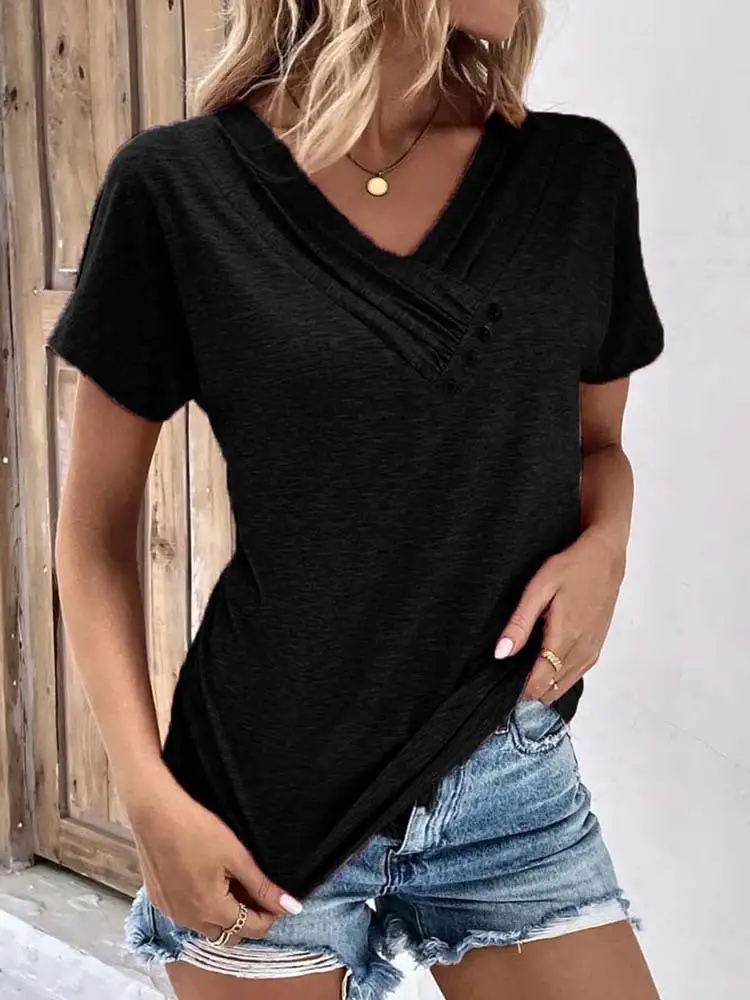 Smooth V-Neck Shirt