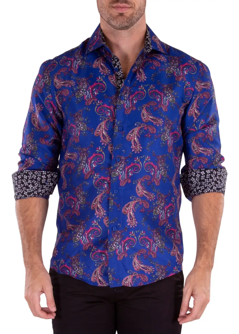 Pocket Front Button Up Dress Shirt