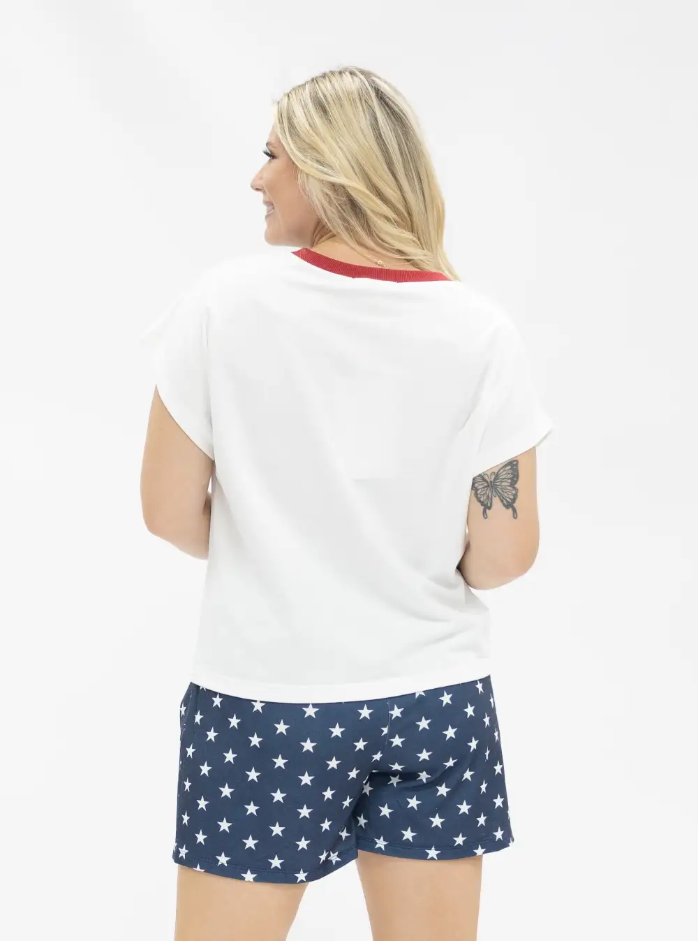 Sequin Star Print Shorts