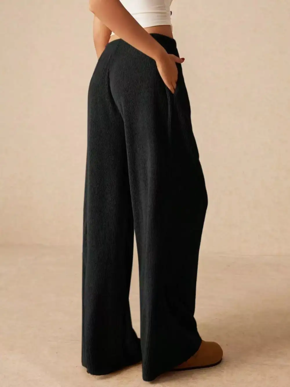 Weekend Drawstring Wide Leg Pants