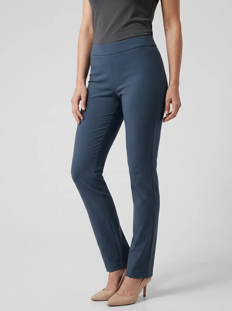 Modern High-Stretch Mid-Rise Mid-Rise Stretch Pants