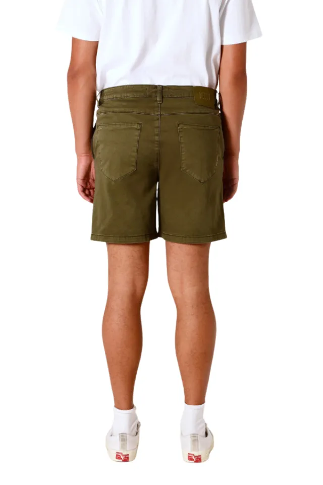 Belt Loop Zip Fly Casual Shorts
