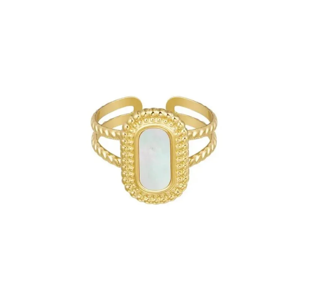 Rounded Stone Statement Ring