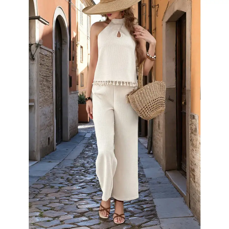 Halter Neck Cami and Pants Set