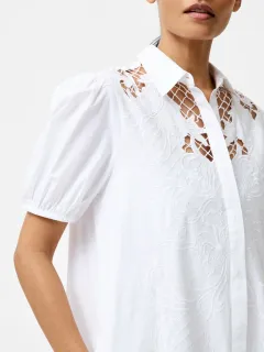Cotton Art Cut-out Lapel Dress