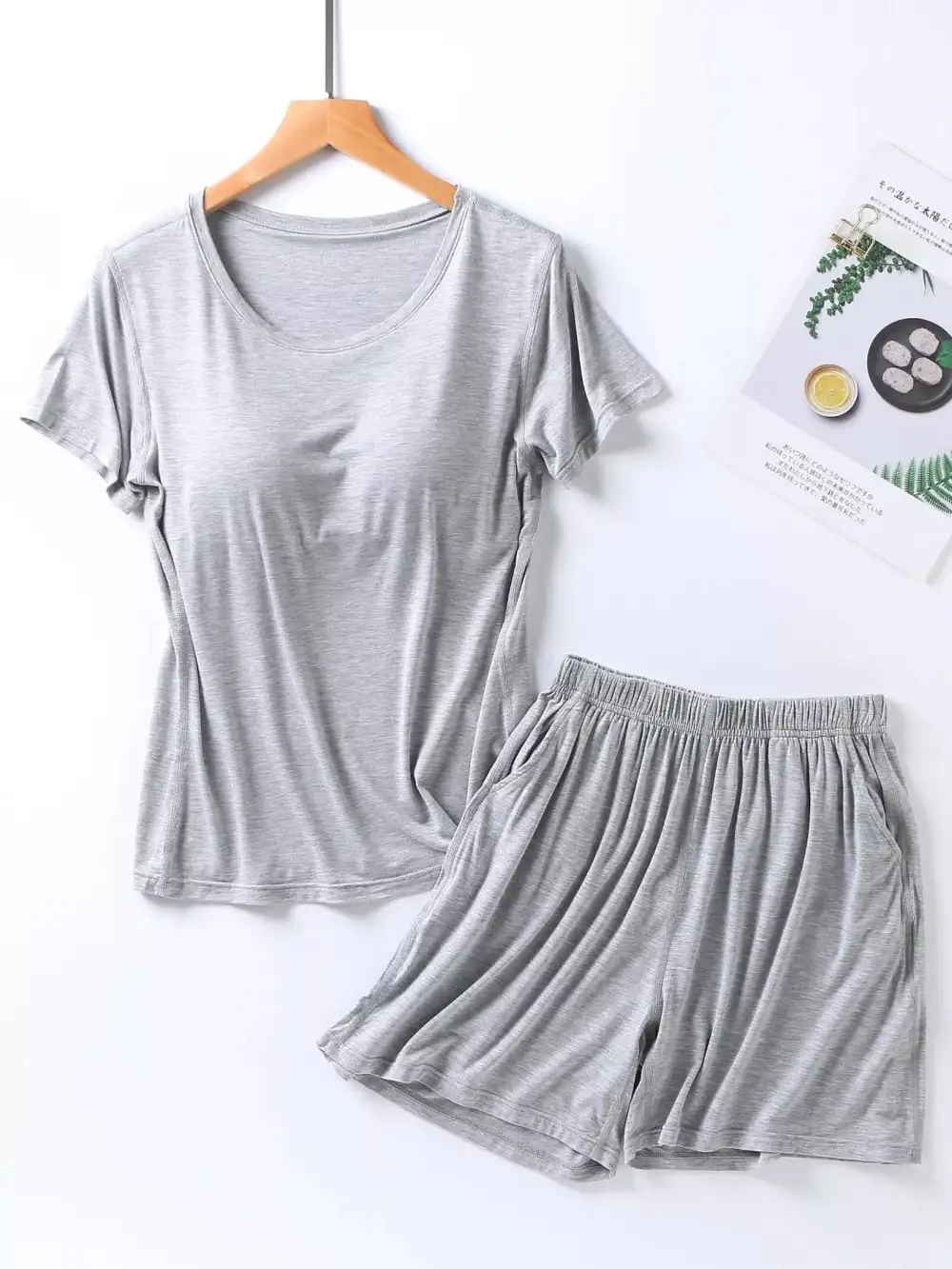 Comfortable Everyday Pajama Set Comes With Built-In Breast Pads