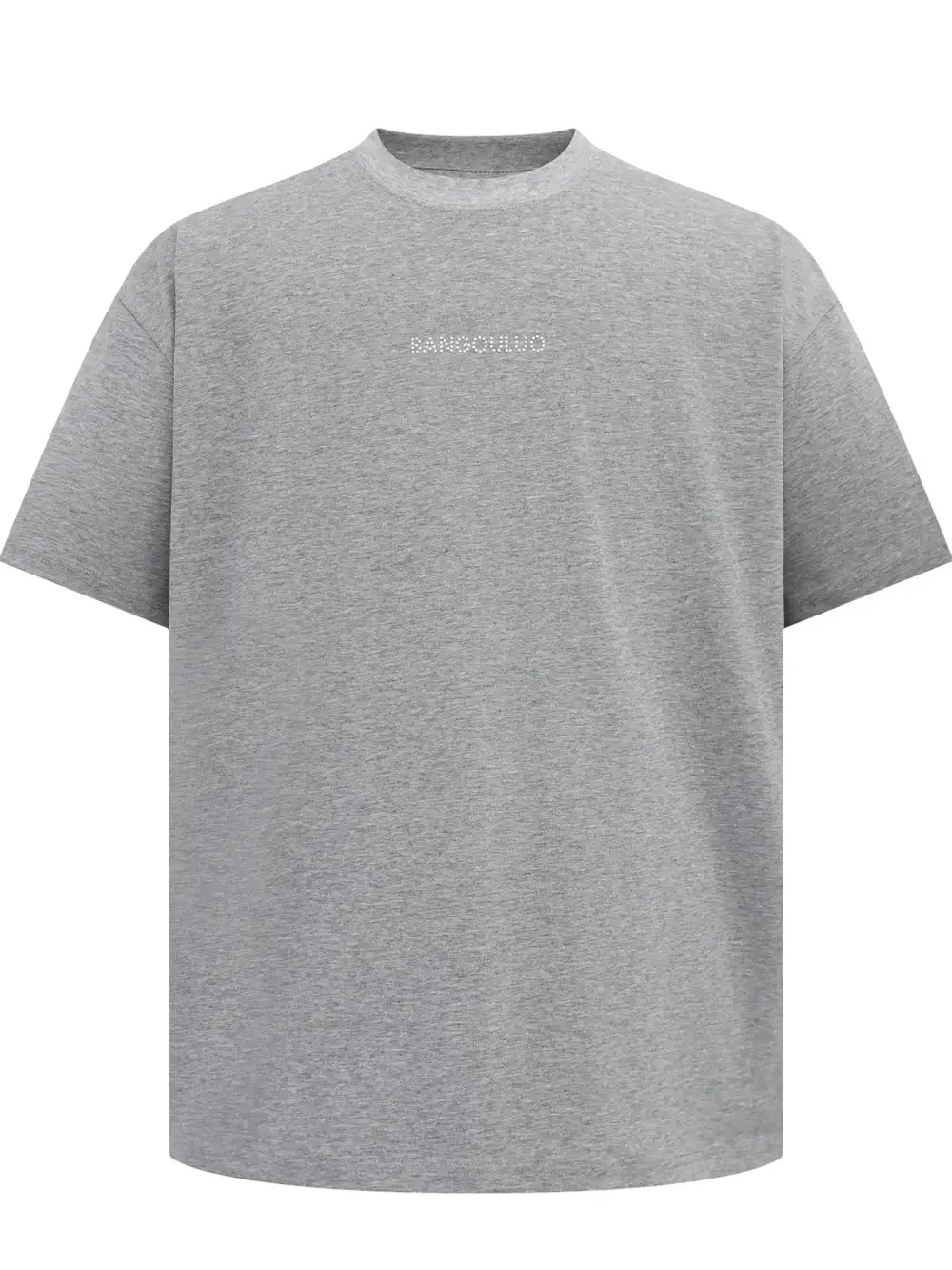 Open Collar Crew Neck Short Sleeve Tee