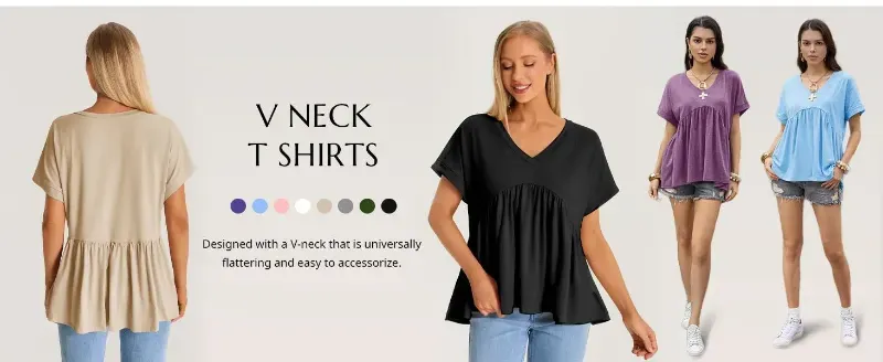 Women's Summer Peplum Top