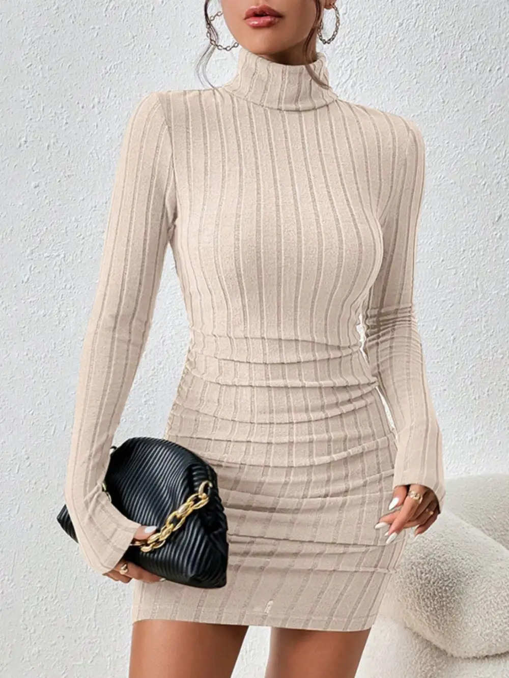 Ribbed Mini Dress